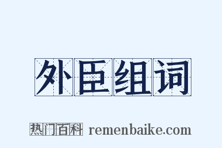 外臣组词是什么意思的图片